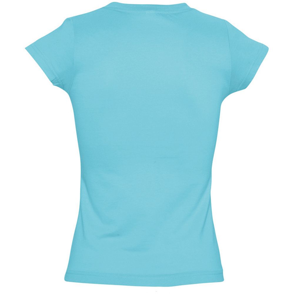 Tailliertes V-Ausschnitt Baumwoll-T-Shirt