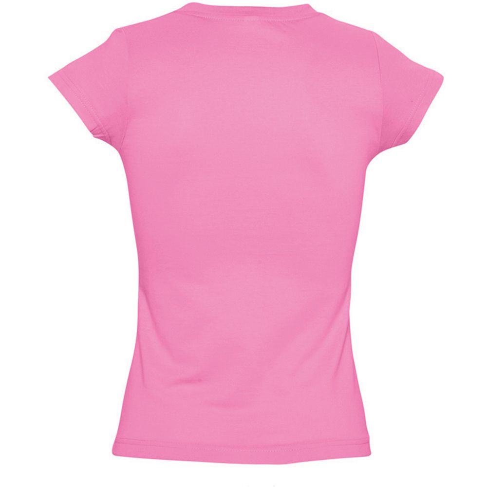 Kurzärmeliges Baumwoll-T-Shirt mit V-Ausschnitt