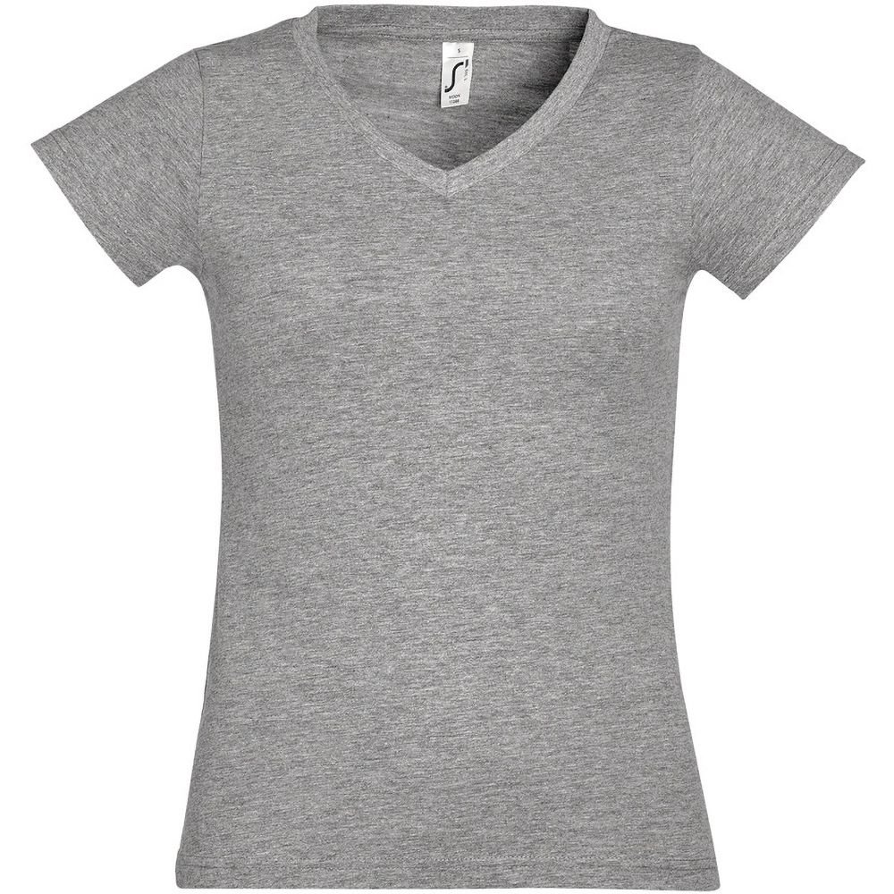 Klassisches T-Shirt mit V-Ausschnitt
