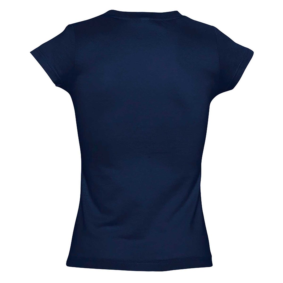 Klassisches V-Ausschnitt Baumwoll-T-Shirt