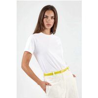 Essentielles Baumwoll-T-Shirt mit Rundhalsausschnitt