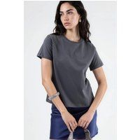 Essentielles Baumwoll-T-Shirt mit Rundhalsausschnitt