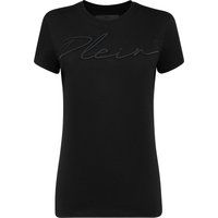 T-Shirt mit gestickter Signatur