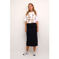 Baggy-T-Shirt mit Metallic-Grafikprint