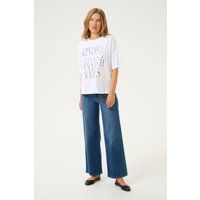 Oversize-T-Shirt mit Typografie-Print