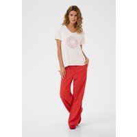 A-Linien T-Shirt mit Herzmotiv