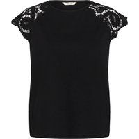 Regular Fit T-Shirt mit Spitzenärmeln
