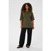 Oversize-T-Shirt mit überschnittenen Schultern