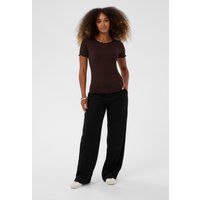 Geripptes Slim-Fit-Top mit Wellenkanten