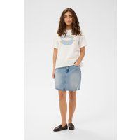 Klassisches T-Shirt mit Lippen-Grafik