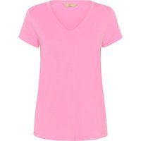 T-Shirt mit V-Ausschnitt und regulärer Passform