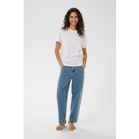 Verspieltes T-Shirt mit Schleifen-Print