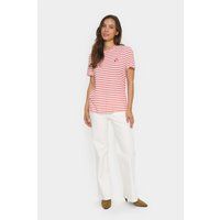 Tailliertes gestreiftes T-Shirt aus Baumwolle