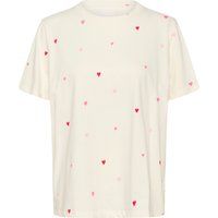 T-Shirt mit Allover Herz-Print