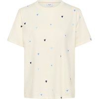 Locker geschnittenes T-Shirt mit Herzprint