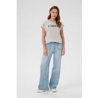Baumwoll-T-Shirt mit L'Amour-Print