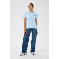 T-Shirt mit Herz-Stickerei