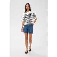 Gestreiftes T-Shirt mit lockerer Passform