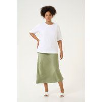 Oversize-Baumwoll-T-Shirt mit Ellenbogenlänge