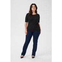 Elegantes Rippshirt mit Spitze