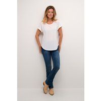 T-Shirt mit Lochstickerei-Muster