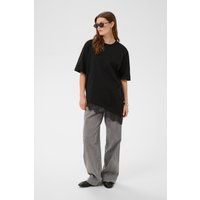 Oversize-T-Shirt mit asymmetrischem Spitzensaum