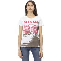 Baumwoll T-Shirt mit Miami Grafik