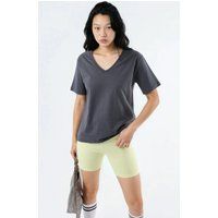 Klassisches T-Shirt mit V-Ausschnitt