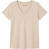 Premium Baumwoll-T-Shirt mit V-Ausschnitt