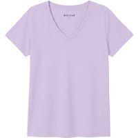 Klassisches T-Shirt mit V-Ausschnitt