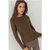 Langarmshirt mit seitlicher Raffung