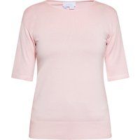 Kurzarm-Strickoberteil mit Rippbündchen