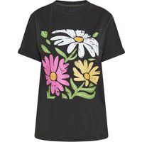 Lässiges T-Shirt mit Blumengrafik