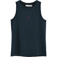 Ärmelloses Baumwolltop im Slim-Fit