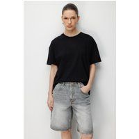 Oversize-Rundhalsshirt mit Schlitz