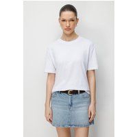 Oversized Rippstrick-T-Shirt mit Rundhalsausschnitt