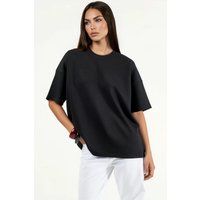 Übergroßes weiches Strick-T-Shirt