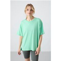 Oversize-T-Shirt aus Baumwoll-Modal-Mix