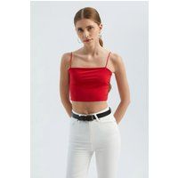 Minimalistisches Crop-Top mit Carré-Ausschnitt