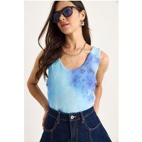 Tanktop mit abstraktem Blumenmuster