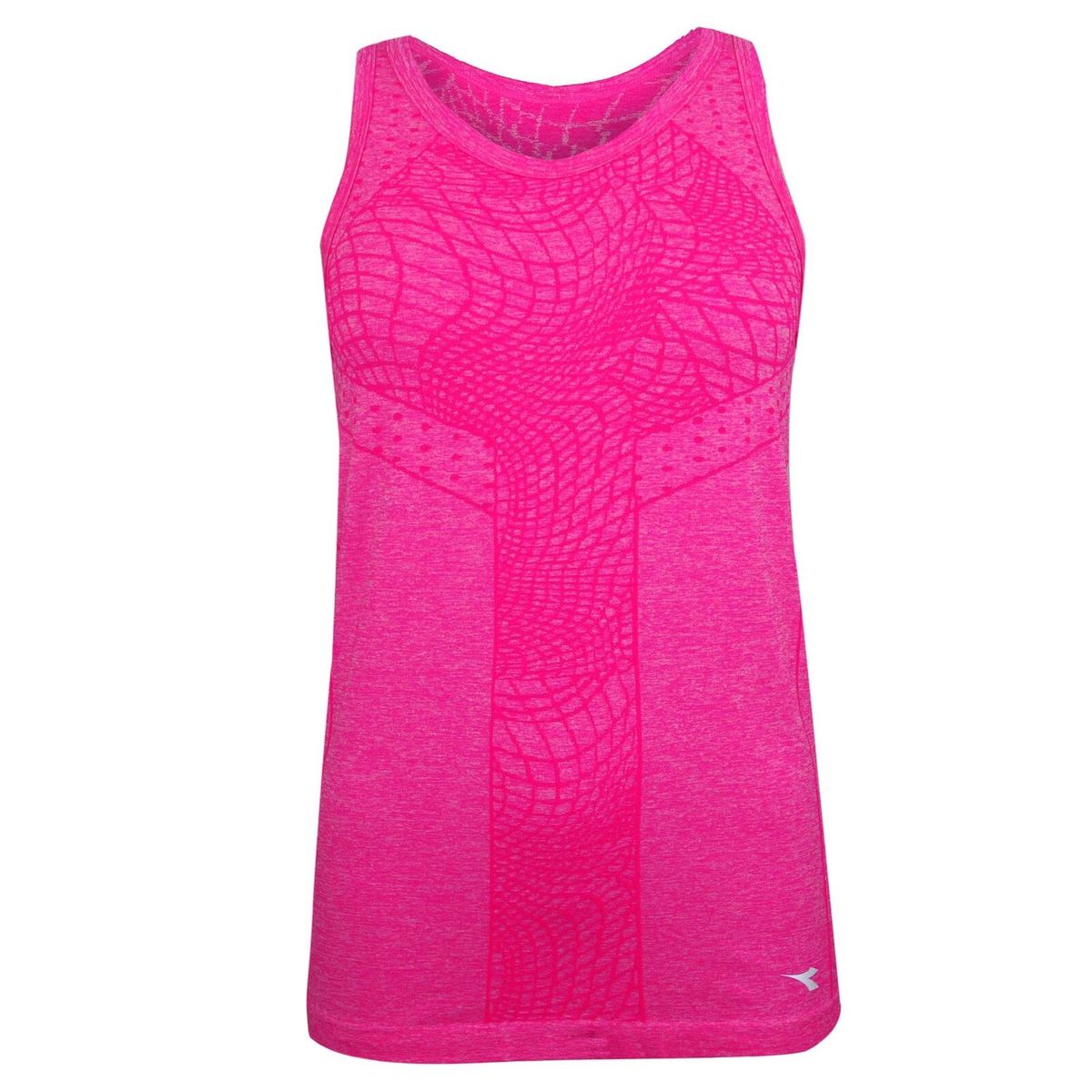 Nahtloses Performance-Tanktop mit Meshmuster