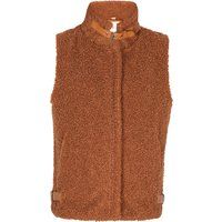 Strukturierte Teddy-Fleece-Weste mit Schnallen