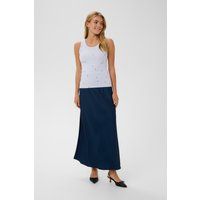 Geripptes Tanktop mit Herz-Stickerei