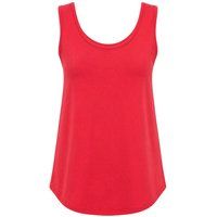 Lässiges Baumwollmix-Tanktop mit Rundhalsausschnitt