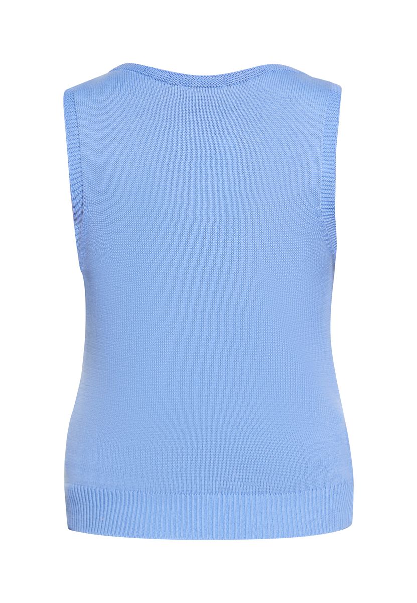 Strickweste mit V-Ausschnitt