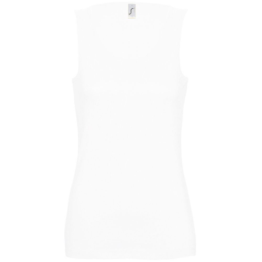 Ärmelloses Geripptes Baumwoll Tank Top