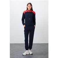 Fleece Jogging-Set mit Farbblockierung