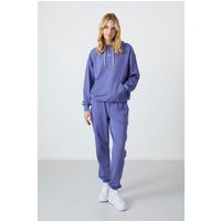 Oversized Fleece-Kapuzenpullover Set