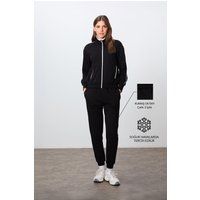 Oversized Trainingsanzug-Set mit Reißverschluss