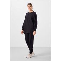 Übergroßes Fleece-Sweatshirt und Jogginghosen Set